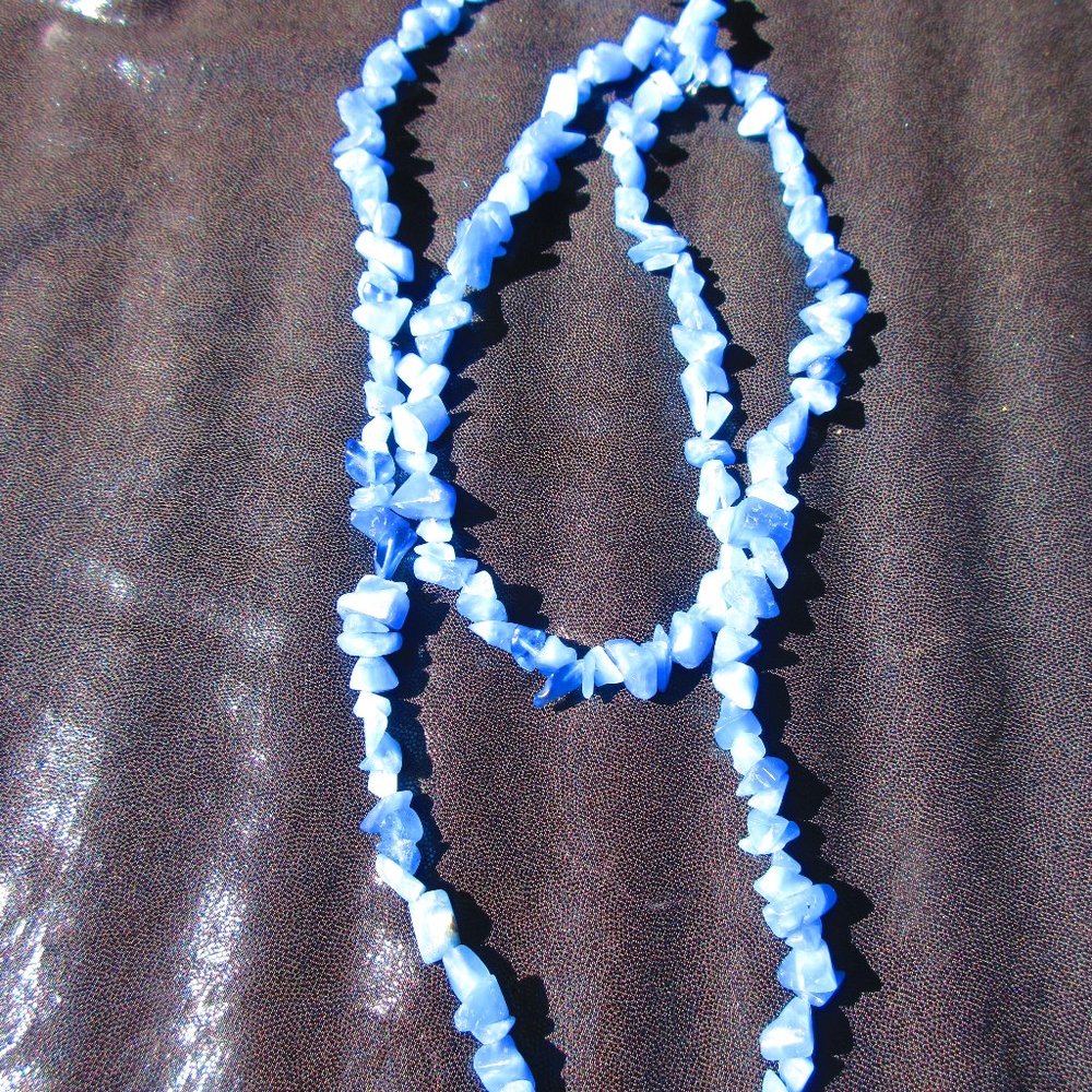 Blue Chip Long Necklace Fashion Jewelry
